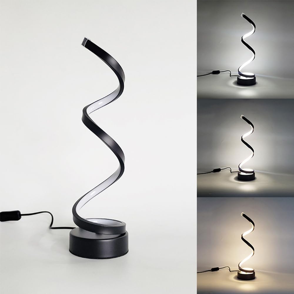 Lampe de bureau spirale LED réglable alimentée par USB KAIBA