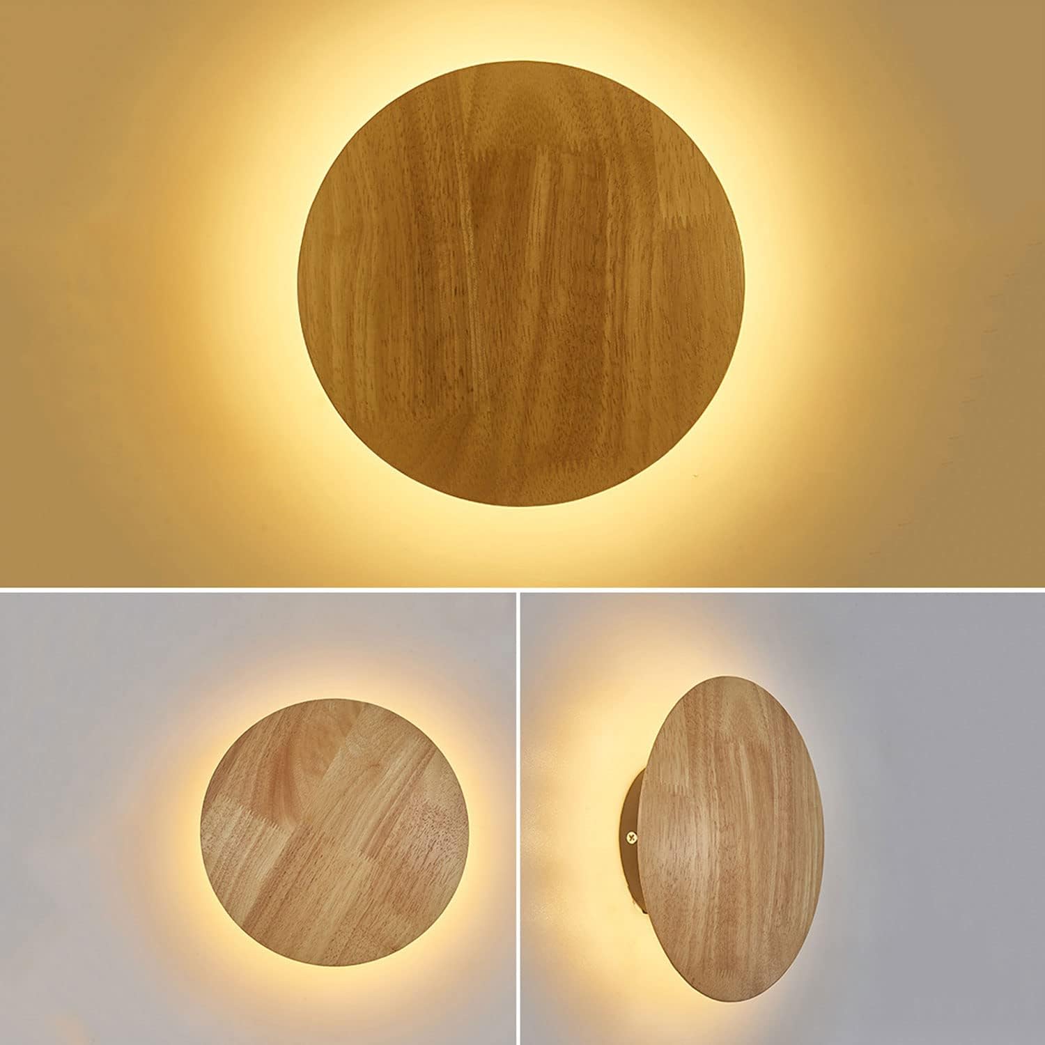 Applique murale LED effet bois KAIBA