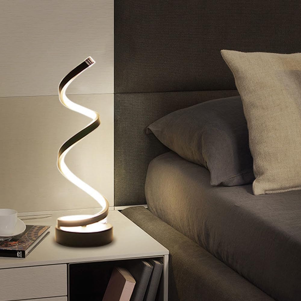 Lampe de bureau spirale LED réglable alimentée par USB KAIBA