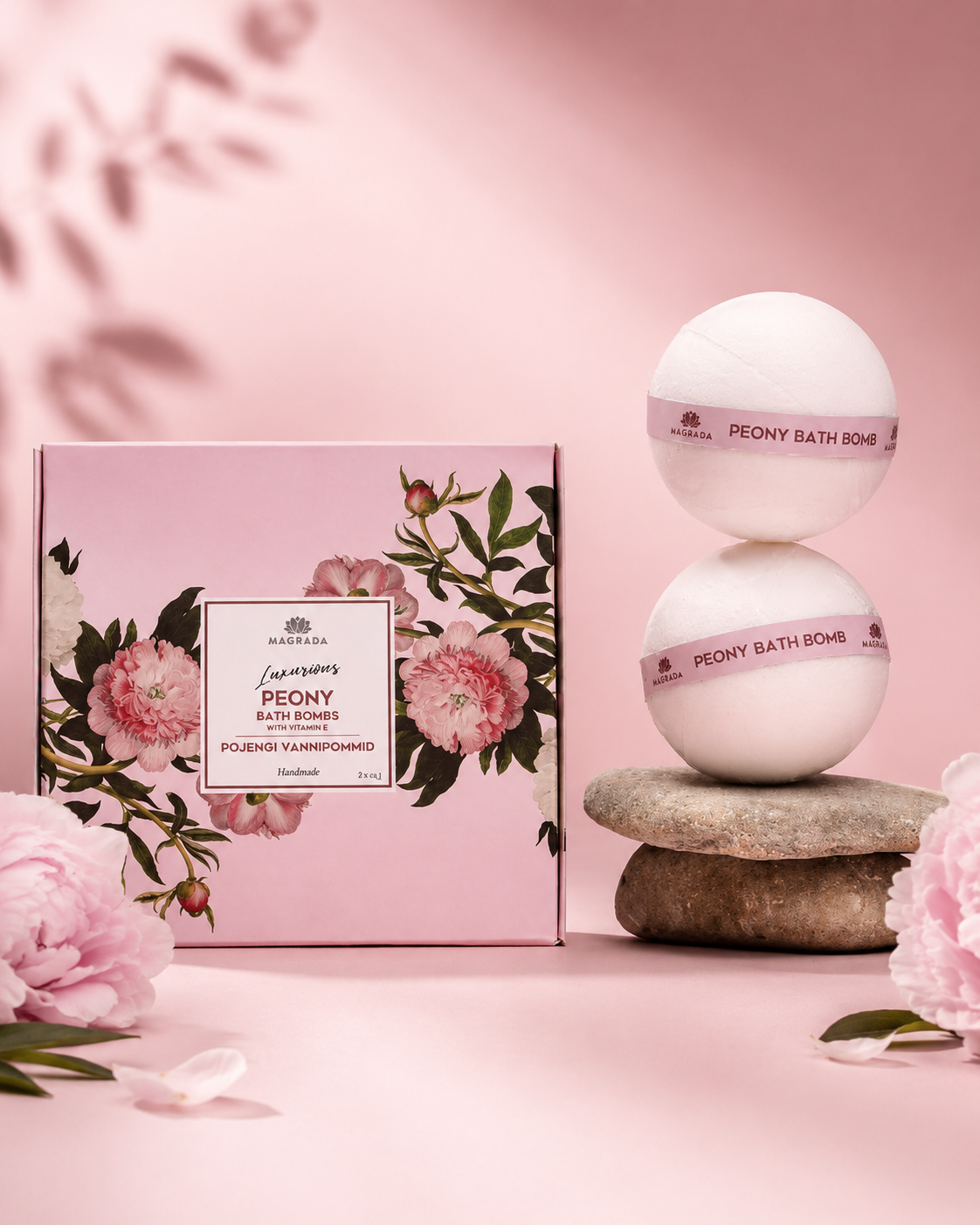 Coffret bombes de bain Magrada Pivoine – 4 pièces Magrada Organic Cosmetics