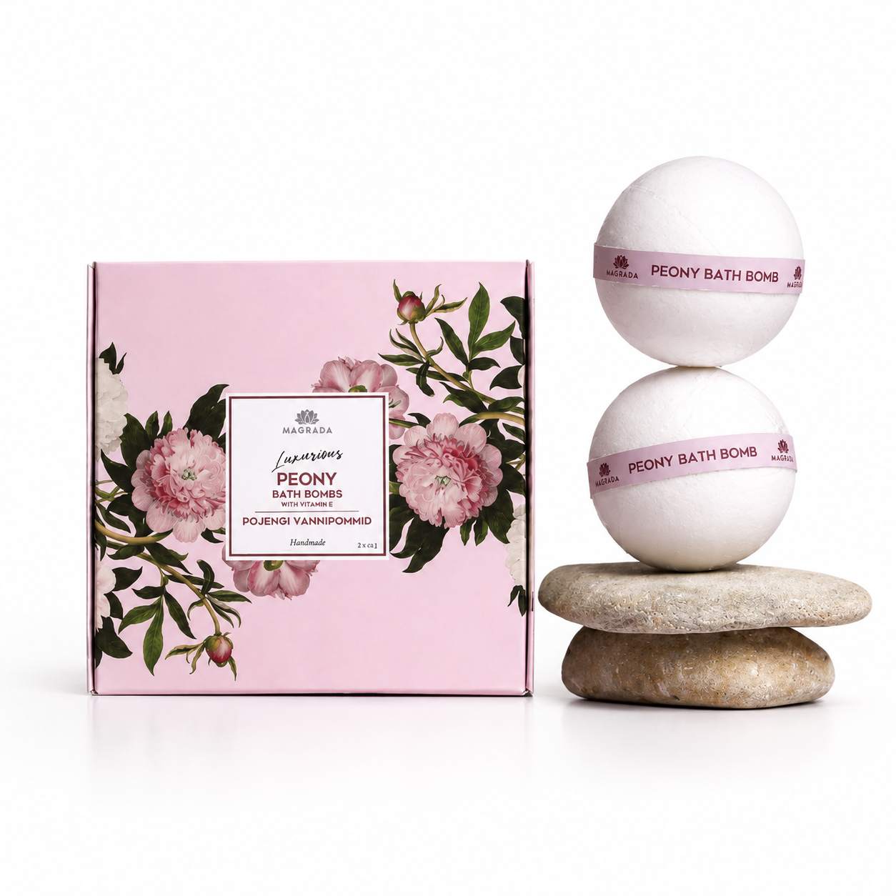 Coffret bombes de bain Magrada Pivoine – 4 pièces Magrada Organic Cosmetics