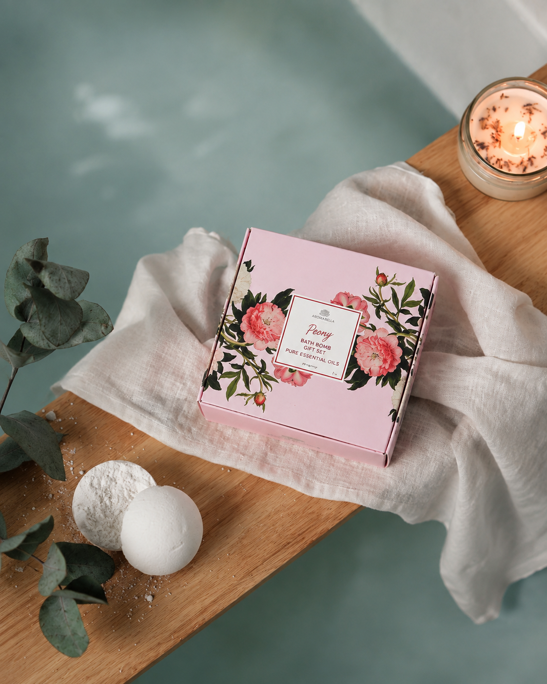 Coffret bombes de bain Magrada Pivoine – 4 pièces Magrada Organic Cosmetics