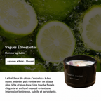 Bougie d’aromathérapie à la cire de soja et huiles essentielles KAIBA
