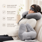 Coussin Ergonomique multifonction cervical et lombaire KAIBA