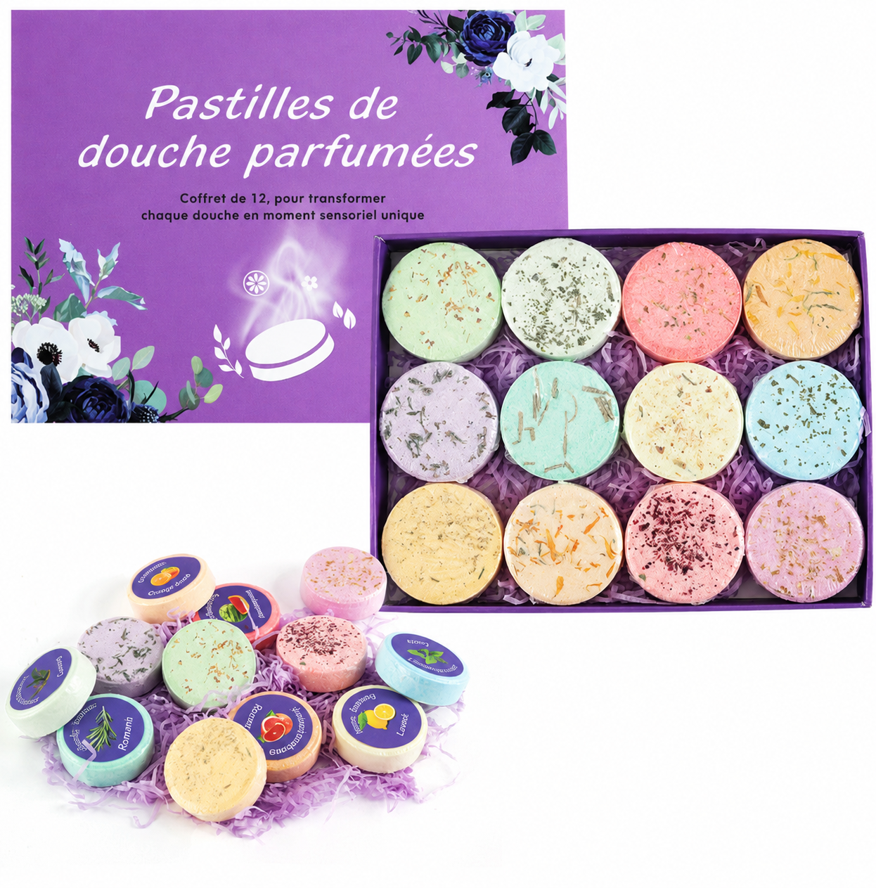 Galets de douche aux huiles essentielles shower steamers KAIBA