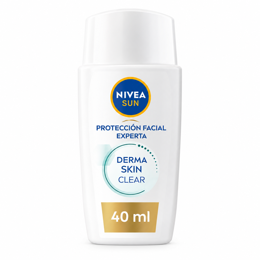 Flacon NIVEA SUN Derma Skin Clear SPF 50+ à la niacinamide, 40 ml