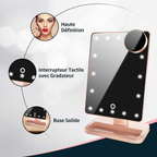 Miroir de maquillage LED avec Bluetooth KAIBA