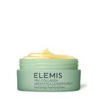 Baume démaquillant ELEMIS Green Fig 100 g en pot ouvert, texture crémeuse visible