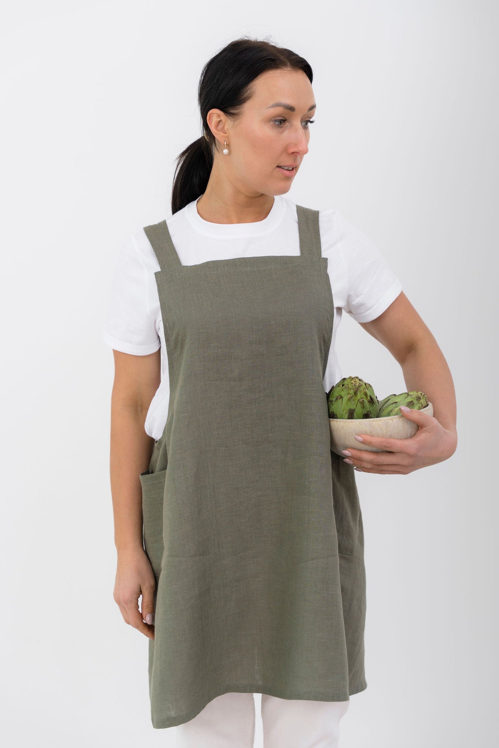 Japanese-Style Linen Apron Nuss
