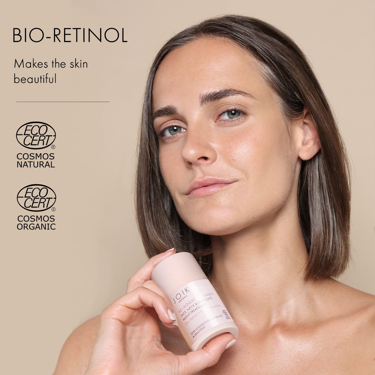 Organic Re-Boost Collagen Face, Neck & Decollete Night Treatment COS NAT, 50 ml