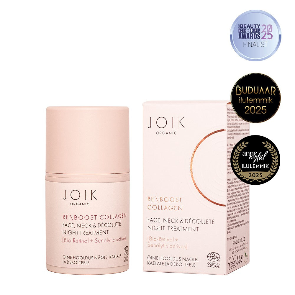 Organic Re-Boost Collagen Face, Neck & Decollete Night Treatment COS NAT, 50 ml