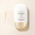 lancaster-air-sensitive-mineral-spf50-40ml-texture.png	Flacon Lancaster Sun Perfect AIR Sensitive Mineral SPF 50 accompagné d’une touche de sa texture beige clair.