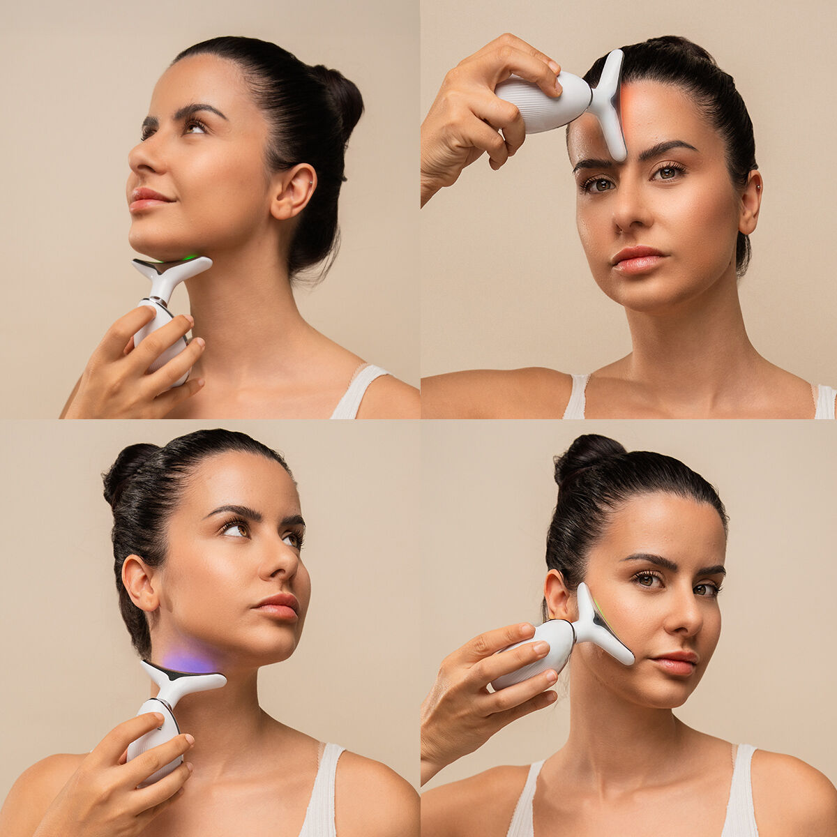Appareil de massage facial LED avec chaleur douce KAIBA