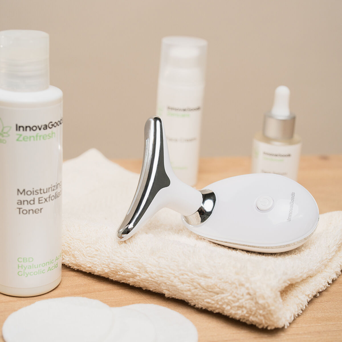 Appareil de massage facial LED avec chaleur douce KAIBA